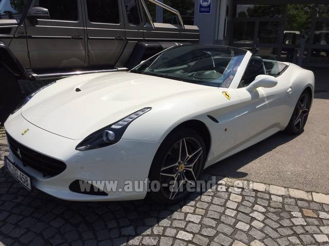 Rental Ferrari California T Cabrio White in München Bayern
