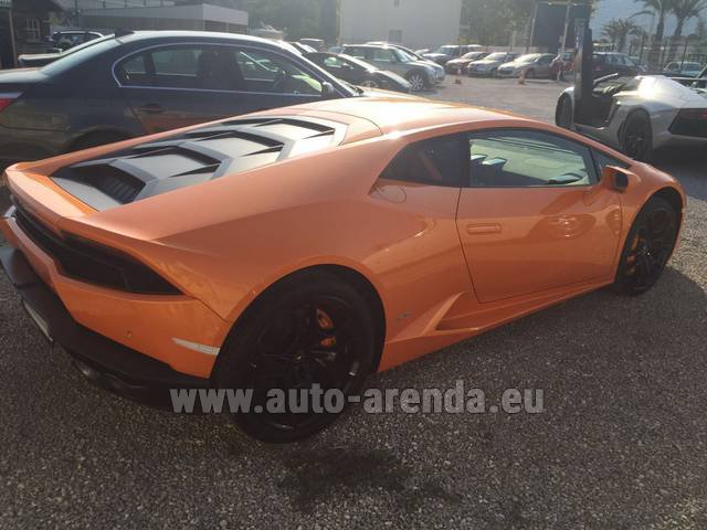 Rental Lamborghini Huracan LP 610-4 Orange in Bad Wiessee