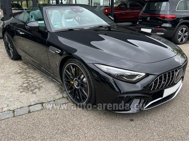 Rental Mercedes-Benz AMG SL 63 Cabrio 4MATIC (2022) 4,0-Liter-V8 585 PS in the München airport