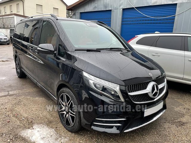 Rental Mercedes-Benz V300d 4Matic EXTRA LONG (1+7 pax) AMG equipment in Tegernsee