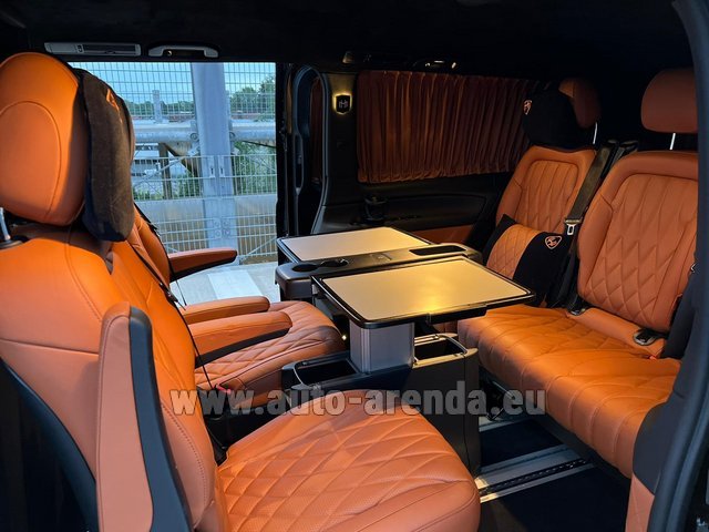 Rental Mercedes-Benz V300d 4Matic VIP/TV/WALL EXTRA LONG (2+5 pax) AMG equipment in Bogenhausen
