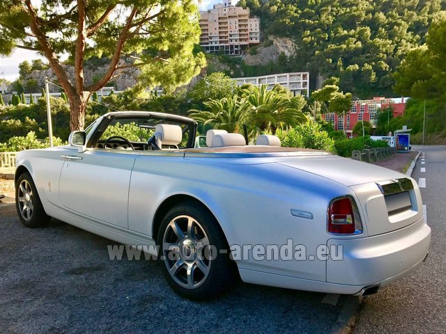 Rental Rolls-Royce Drophead White in Bad Wiessee